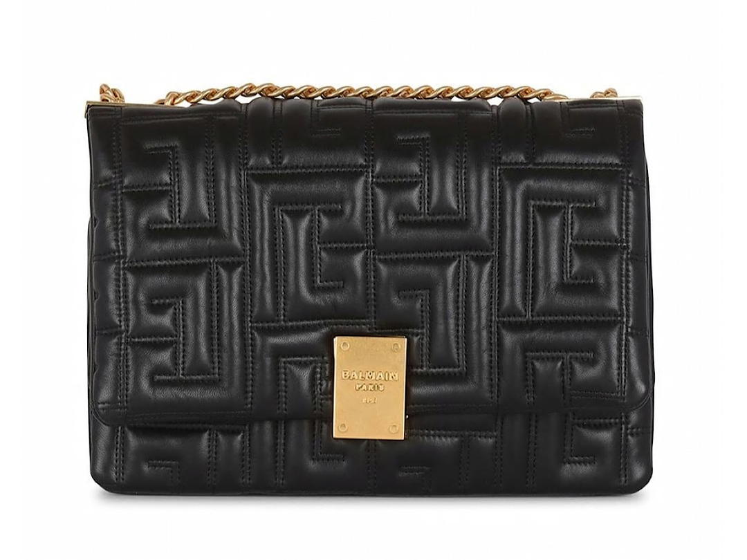 Balmain Balmain 1945 Soft Bag Mediumquilted Lambsk0pa 100lamb  Ovis Aries Aries