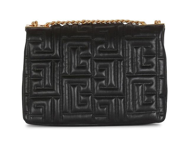 Balmain Balmain 1945 Soft Bag Mediumquilted Lambsk0pa 100lamb  Ovis Aries Aries - view 3
