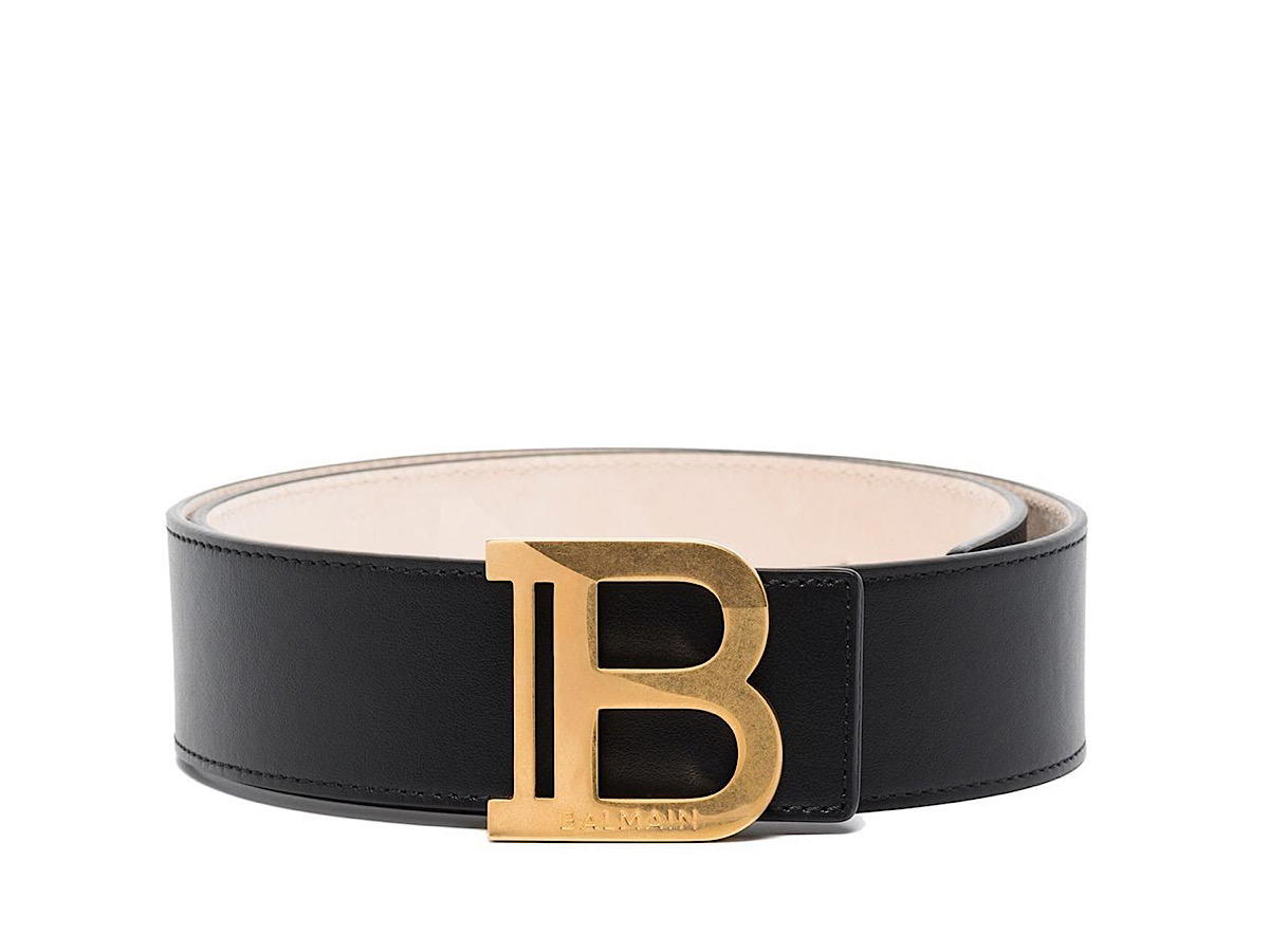 Buy Balmain Bbelt 4 Cmcuir De Veau0pa 100calf Bos Taurus at Sasom – Authentic and Ready to Ship