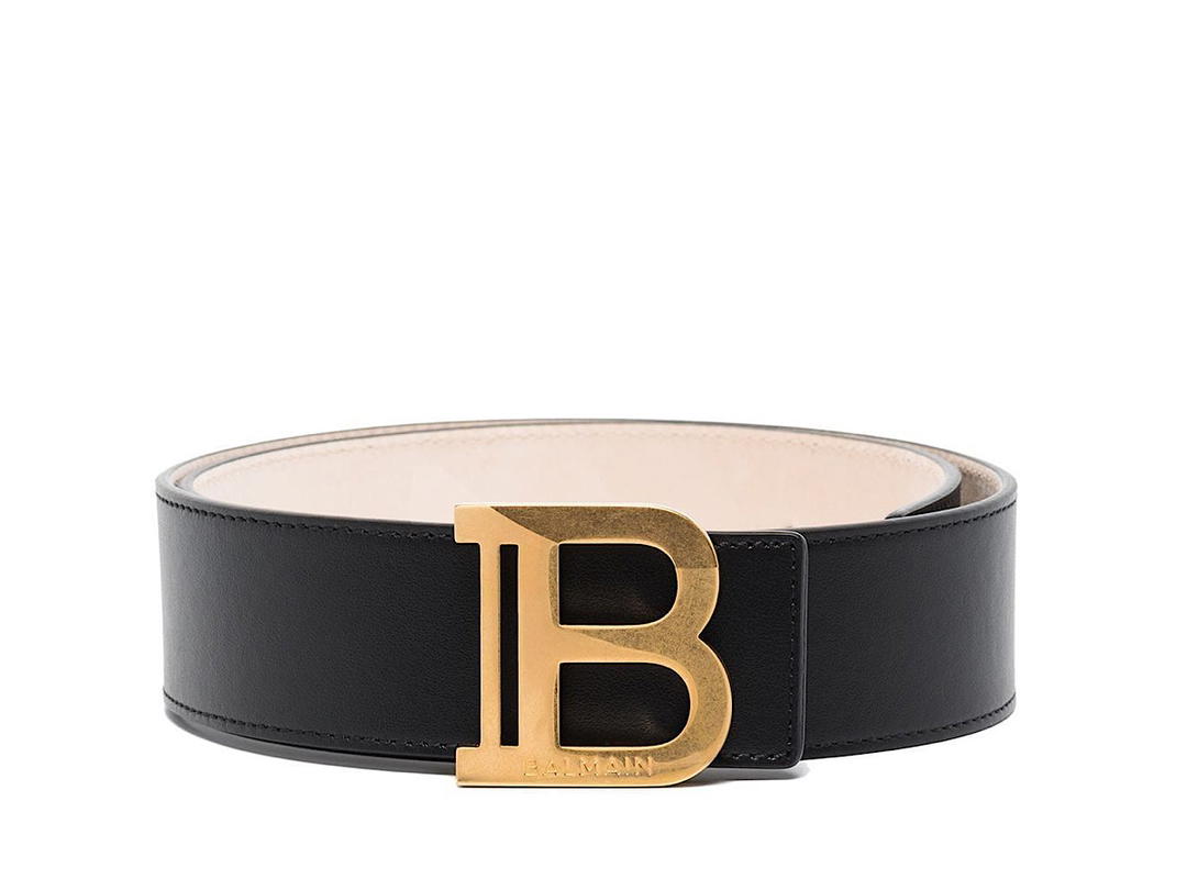 Balmain Balmain Bbelt 4 Cmcuir De Veau0pa 100calf Bos Taurus