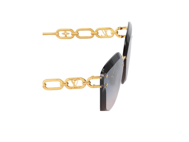 Louis Vuitton Louis Vuitton Jewel Cat Eye Sunglasses In Rimless frames With Gradient Blue lenses - view 4