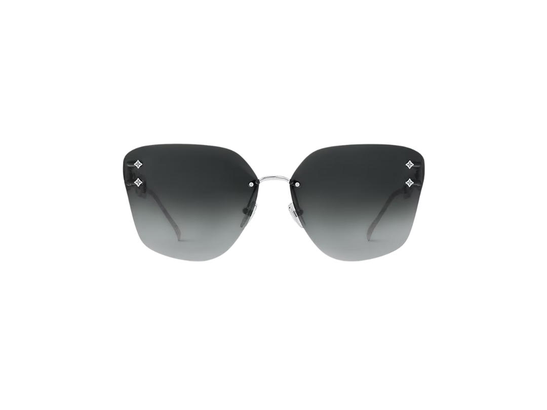 Louis Vuitton Louis Vuitton Jewel Cat Eye Sunglasses In Rimless frames With Gradient Black lenses