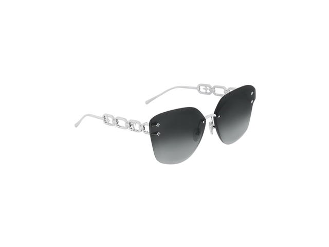 Louis Vuitton Louis Vuitton Jewel Cat Eye Sunglasses In Rimless frames With Gradient Black lenses - view 2