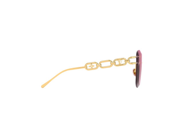 Louis Vuitton Louis Vuitton Jewel Cat Eye Sunglasses In Acetate and gold color metal With Gradient Pink lenses - view 3