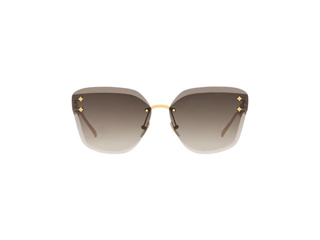 Louis Vuitton Louis Vuitton Jewel Cat Eye Sunglasses In Rimless frames With Gradient Brown lenses - view 1
