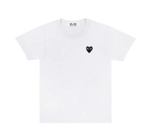 Buy Comme des Garcons Black Emblem Tee White at Sasom – Authentic and Ready to Ship