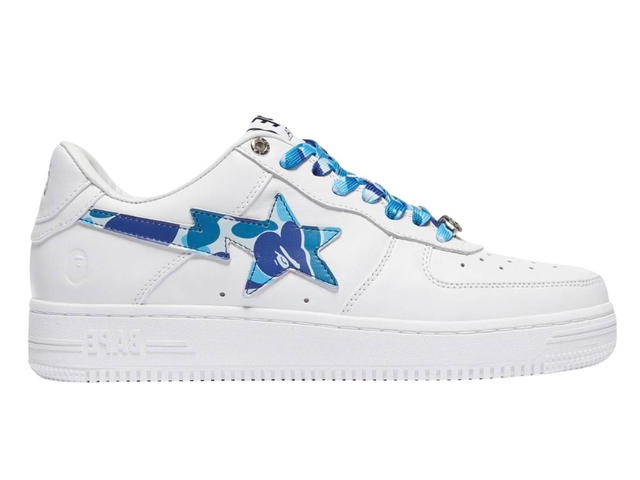 Bape A Bathing Ape Bape Sta Low White ABC Camo Blue - view 1