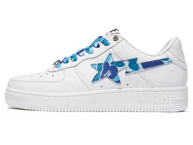 Bape A Bathing Ape Bape Sta Low White ABC Camo Blue - view 2