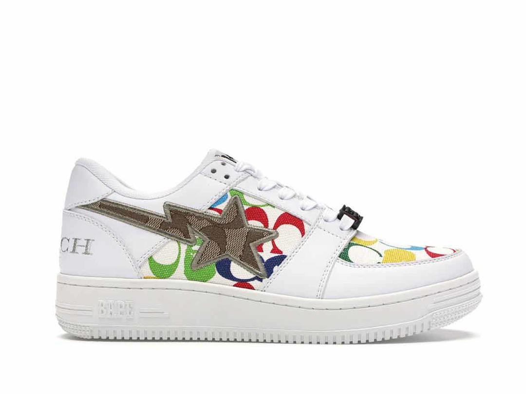Bape A Bathing Ape Bape Sta Low Coach White