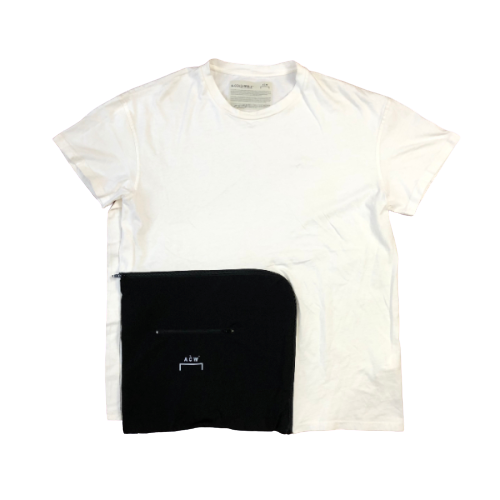 A-COLD-WALL* A-COLD-WALL* Zippered Pocket White T-Shirt