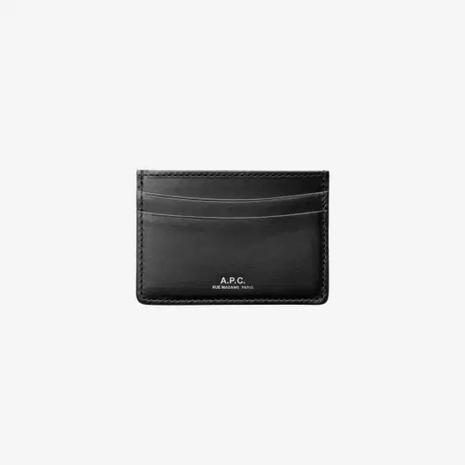 Buy A.P.C. Andre Card Holder Black at Sasom – Authentic and Ready to Ship