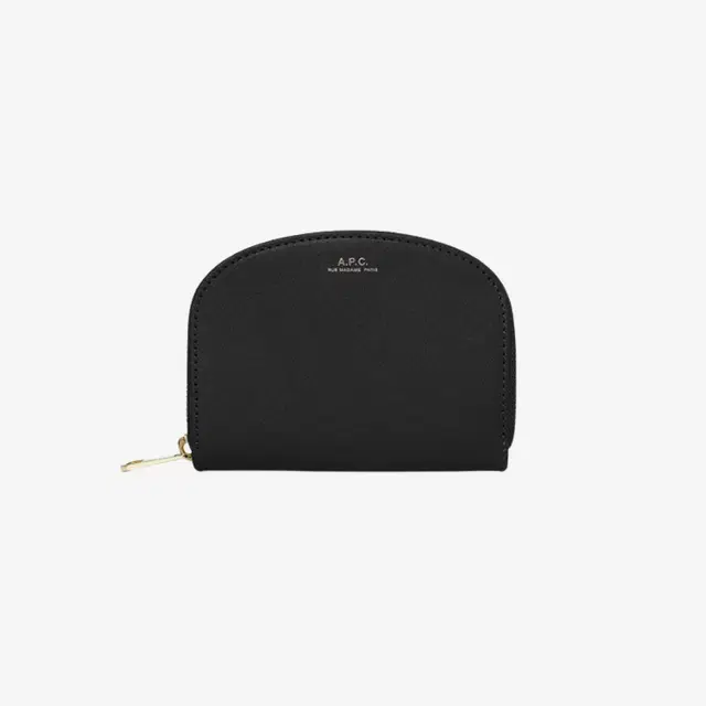 A.P.C. A.P.C. Demi-Lune Compact Wallet Black - view 1