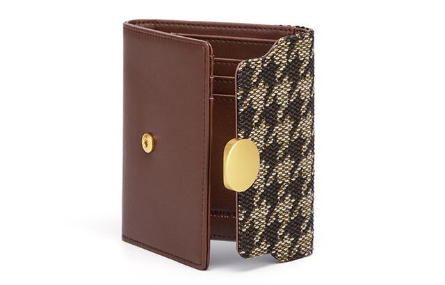 Boyy Boyy Houndstooth Folding Wallet - brown - view 5