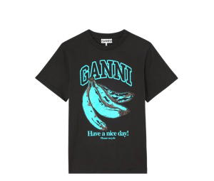 Buy Ganni T-shirt with Blue Banana Phantom (Women's) at Sasom – Authentic and Ready to Ship