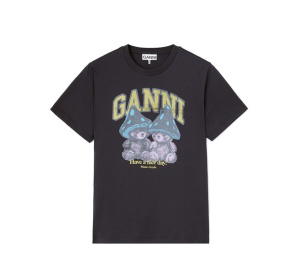 Buy Ganni T-shirt with Mushroom Teddy Phantom at Sasom – Authentic and Ready to Ship