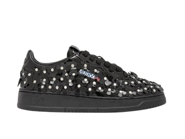 Autry Autry Medalist Low Patent Flower Black (Women's) - view 1
