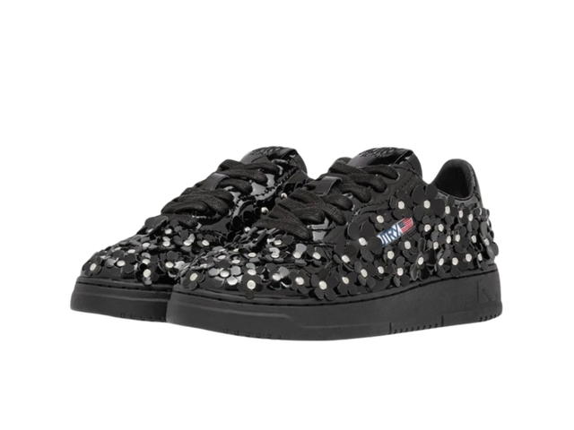 Autry Autry Medalist Low Patent Flower Black (Women's) - view 2