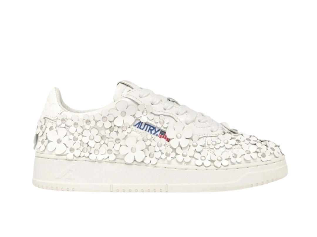 Autry Autry Medalist Low Patent Flower White (Women's)