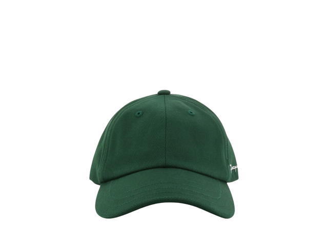 Jacquemus Jacquemus La Casquette Jacquemus Gabardine Baseball Cap Dark Green - view 1