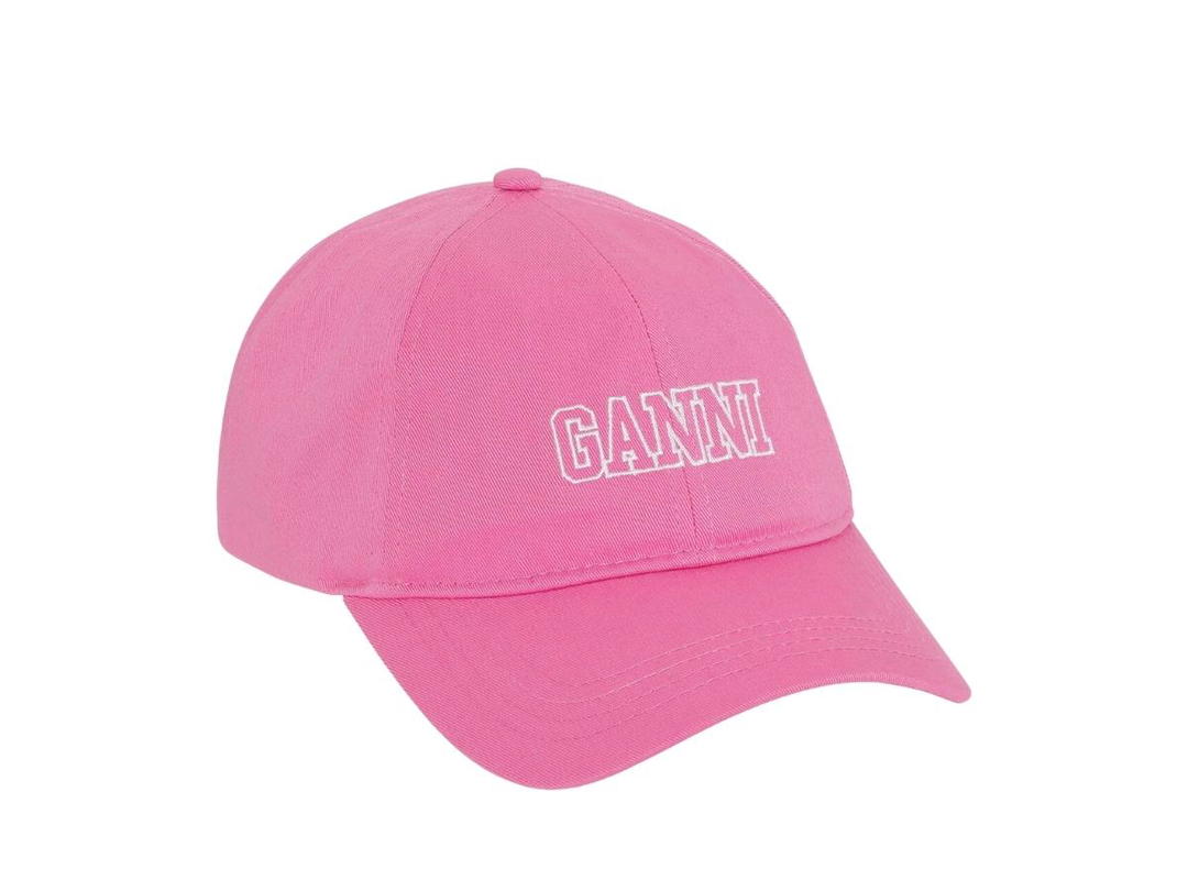 Ganni Ganni Software Heavy Cotton Cap Sugar Plum