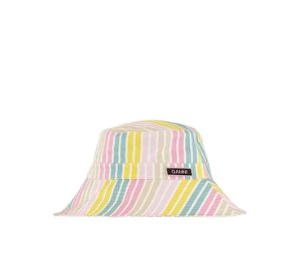 Buy Ganni Striped Tech Bucket Hat at Sasom – Authentic and Ready to Ship