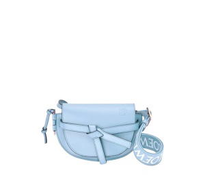 Buy Loewe Gate Soft Cow Leather Shoulder Bag Crossbody Bag Mini Women's Gray Blue at Sasom – Authentic and Ready to Ship