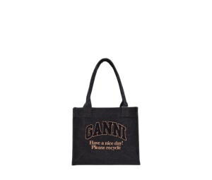Buy Ganni Large Denim Black at Sasom – Authentic and Ready to Ship