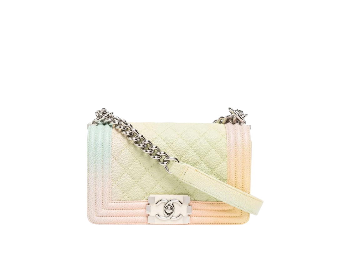 Chanel Chanel Boy Bag Small Multicolor In Silver Hardware