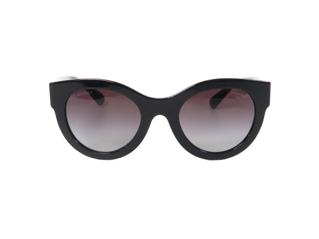 Chanel Chanel PVC Crystal CC Sunglasses Black Crystal