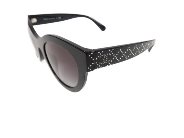 Chanel Chanel PVC Crystal CC Sunglasses Black Crystal - view 4