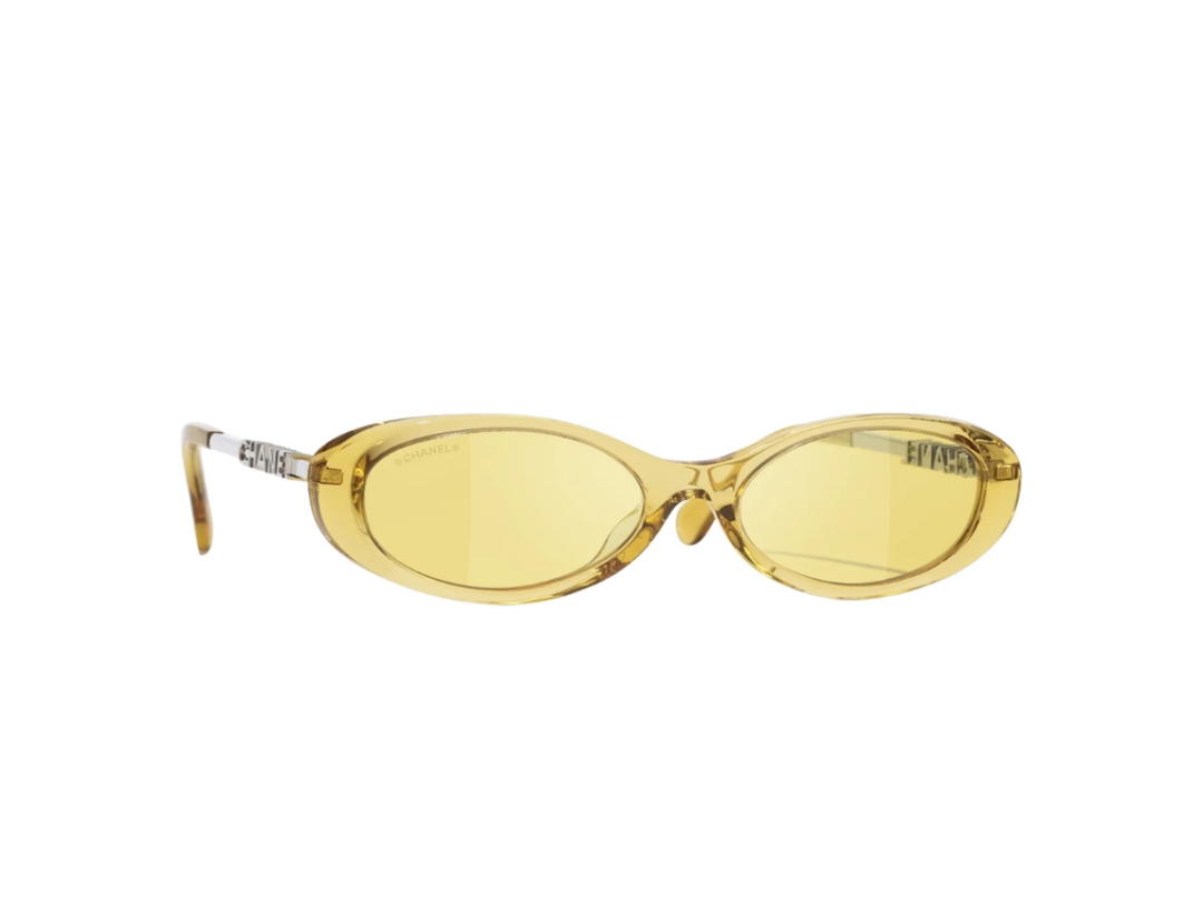 Chanel Chanel Oval Sunglasses Yellow