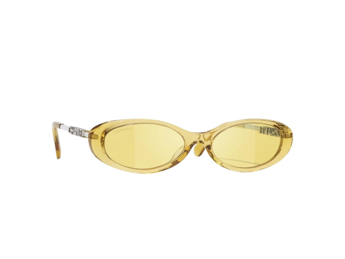 Chanel Chanel Oval Sunglasses Yellow