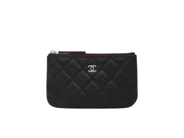 Chanel Chanel Classic Mini Pouch Silver Black - view 1
