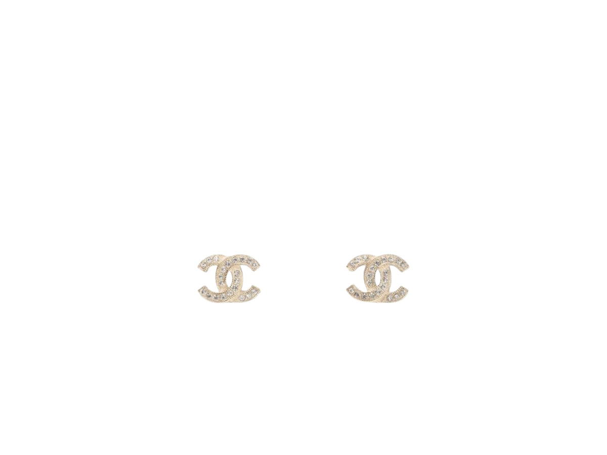 Chanel Chanel Earrings In Metal Strass With Gold Crystal