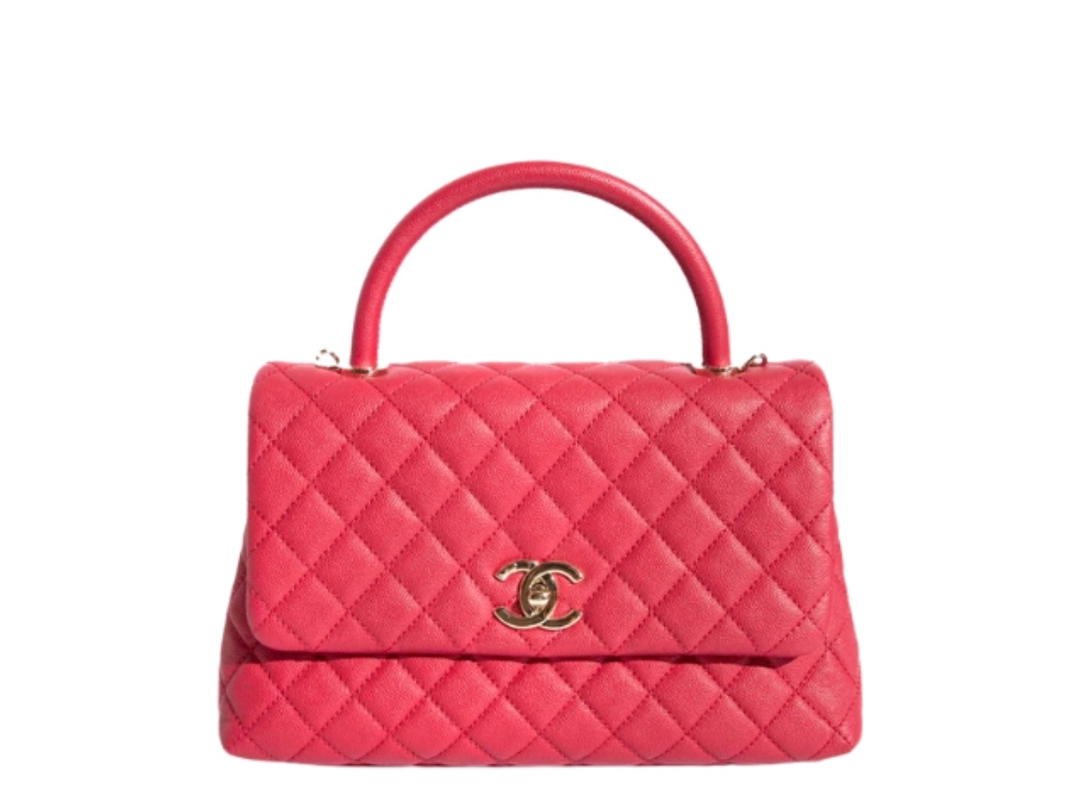 Chanel Chanel Large Flap Bag with Top Handle Red