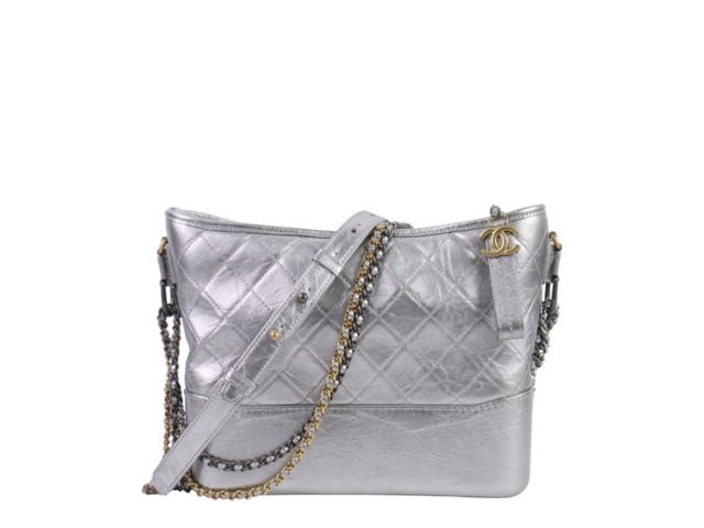 Chanel Chanel Gabrielle Medium Hobo Bag Silver Metallic - view 1