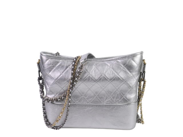 Chanel Chanel Gabrielle Medium Hobo Bag Silver Metallic - view 2