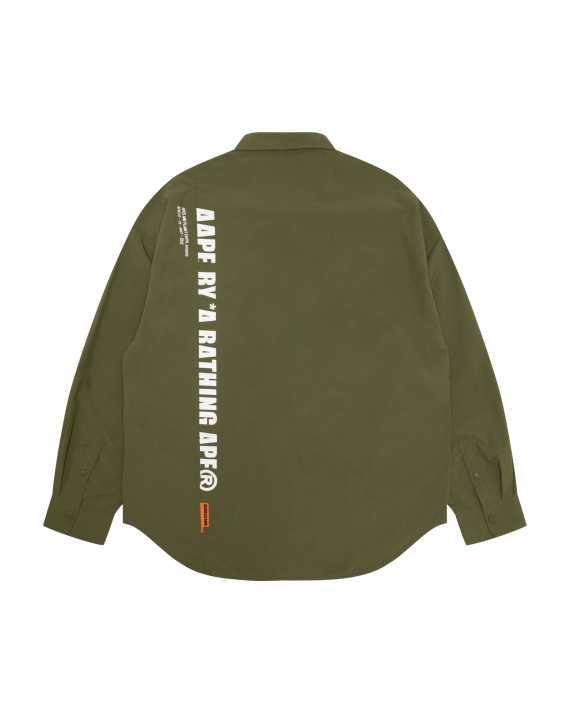 AAPE AAPE Moonface logo cargo long sleeve shirt - view 2