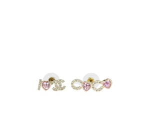 Buy Chanel Coco Earrings In Metal And Diamantés Gold With Pink Crystal at Sasom – Authentic and Ready to Ship