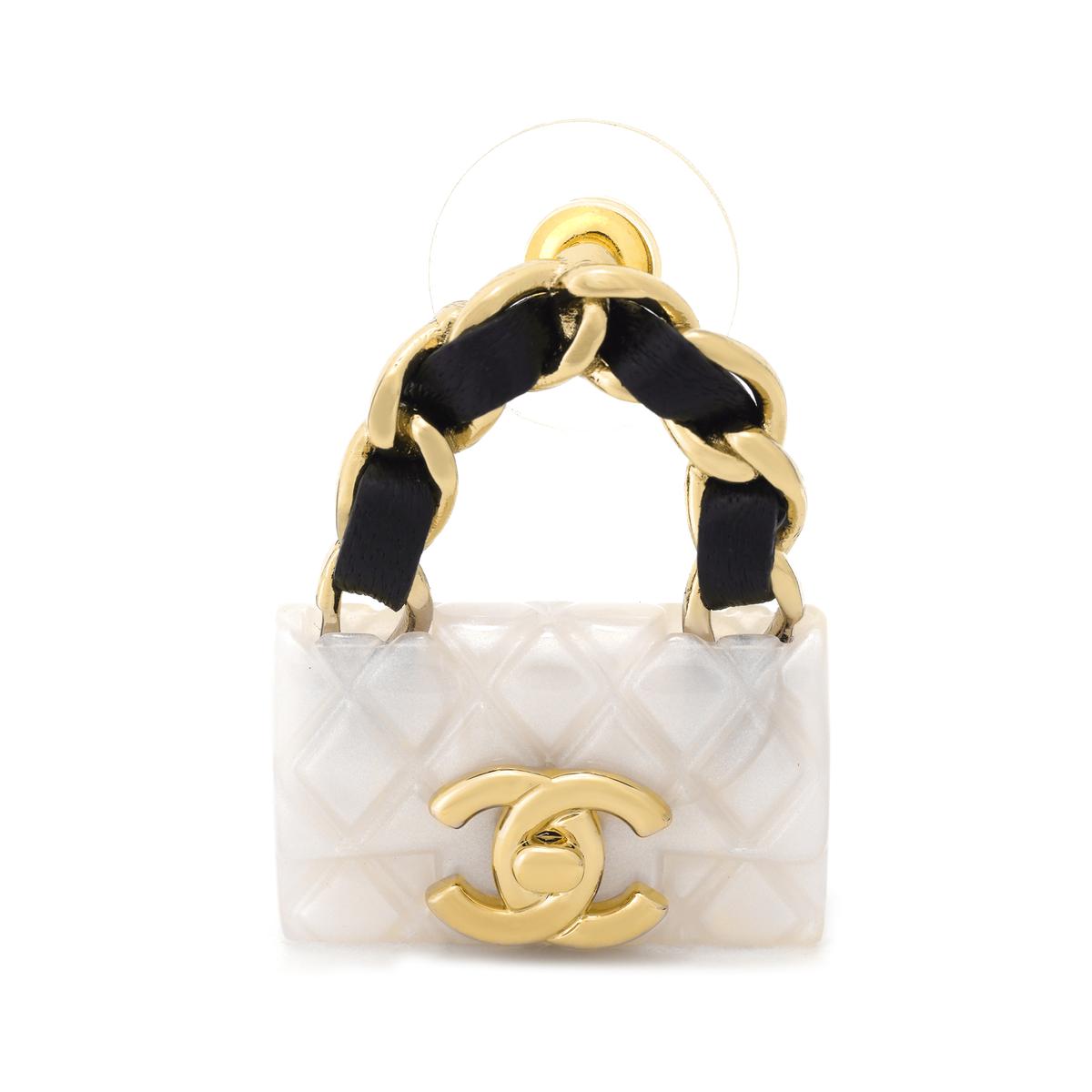 Chanel Chanel Metal Earrings Women's Gold