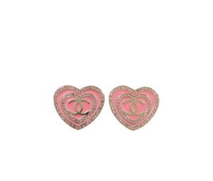 Buy Chanel Heart Double C Earrings Pink at Sasom – Authentic and Ready to Ship