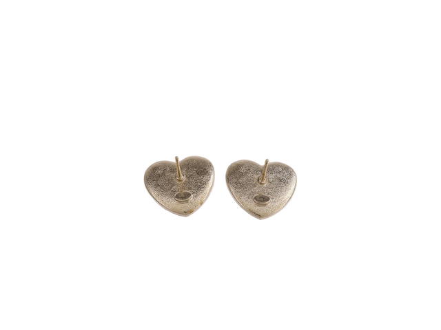 Chanel Chanel Heart Double C Earrings Pink - view 3
