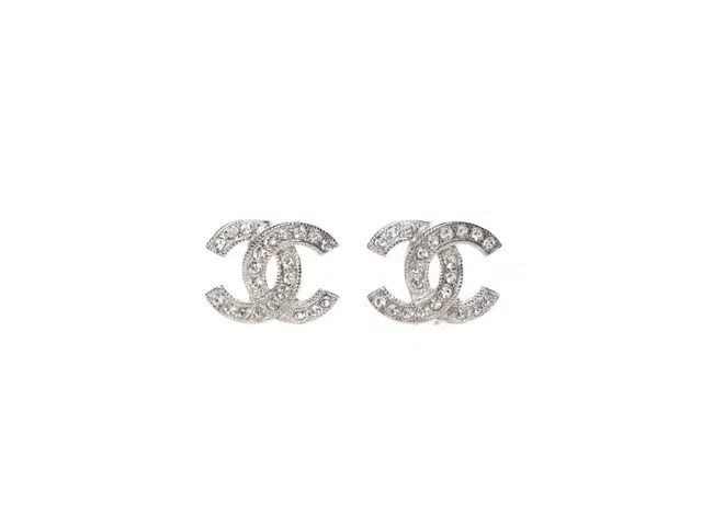 Buy Chanel Crystal Timeless CC Earrings Silver at Sasom – Authentic and Ready to Ship