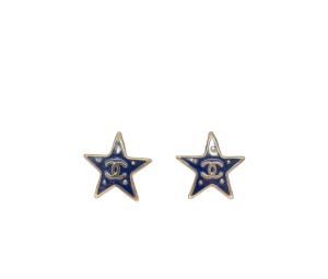 Buy Chanel Cosmosphere Star Stud Earrings Blue Gold at Sasom – Authentic and Ready to Ship