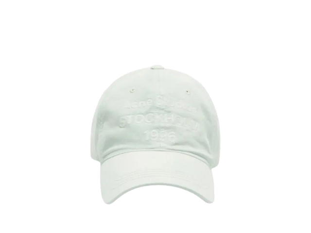 Acne Studios Acne Studios Washed Logo Baseball Cap Oyster Grey - view 1