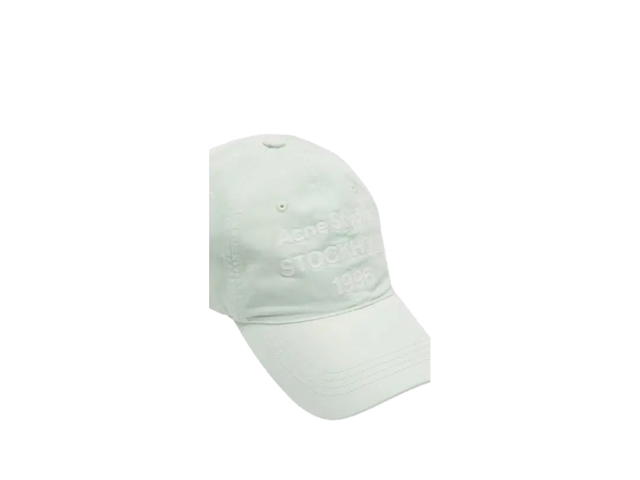 Acne Studios Acne Studios Washed Logo Baseball Cap Oyster Grey - view 2