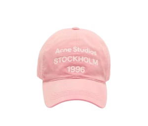 Buy Acne Studios Washed Logo Baseball Cap Tango Pink at Sasom – Authentic and Ready to Ship