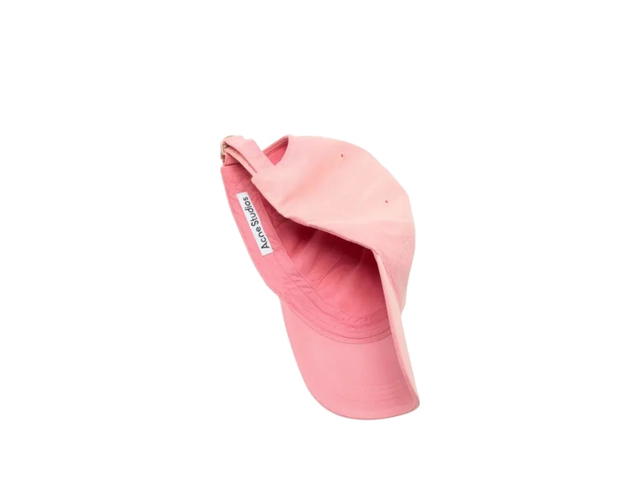 Acne Studios Acne Studios Washed Logo Baseball Cap Tango Pink - view 3