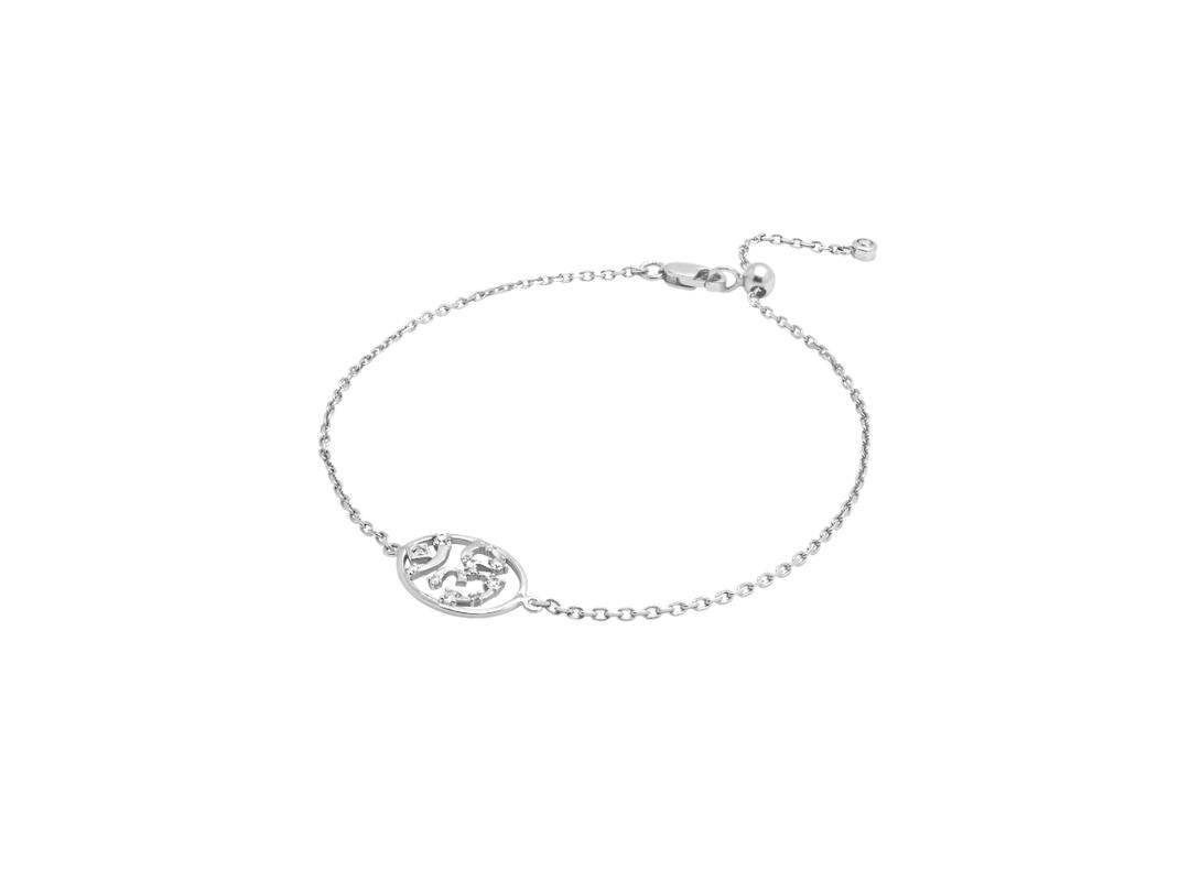 ACEMI Jewelry A.CEMI สร้อยข้อมือโอม พระพิฆเนศ เงินแท้ เพทายขาว ชุบทอง 18K ไวท์โกลว์ Om White Zircon Bracelet(WG)