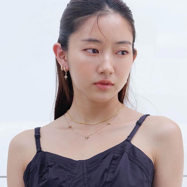 ACEMI Jewelry A.CEMI สร้อยคอเสริมดวง เพทายขาว White Zircon 8 Triple Star Necklace มั่งคั่งร่ำรวย - view 3